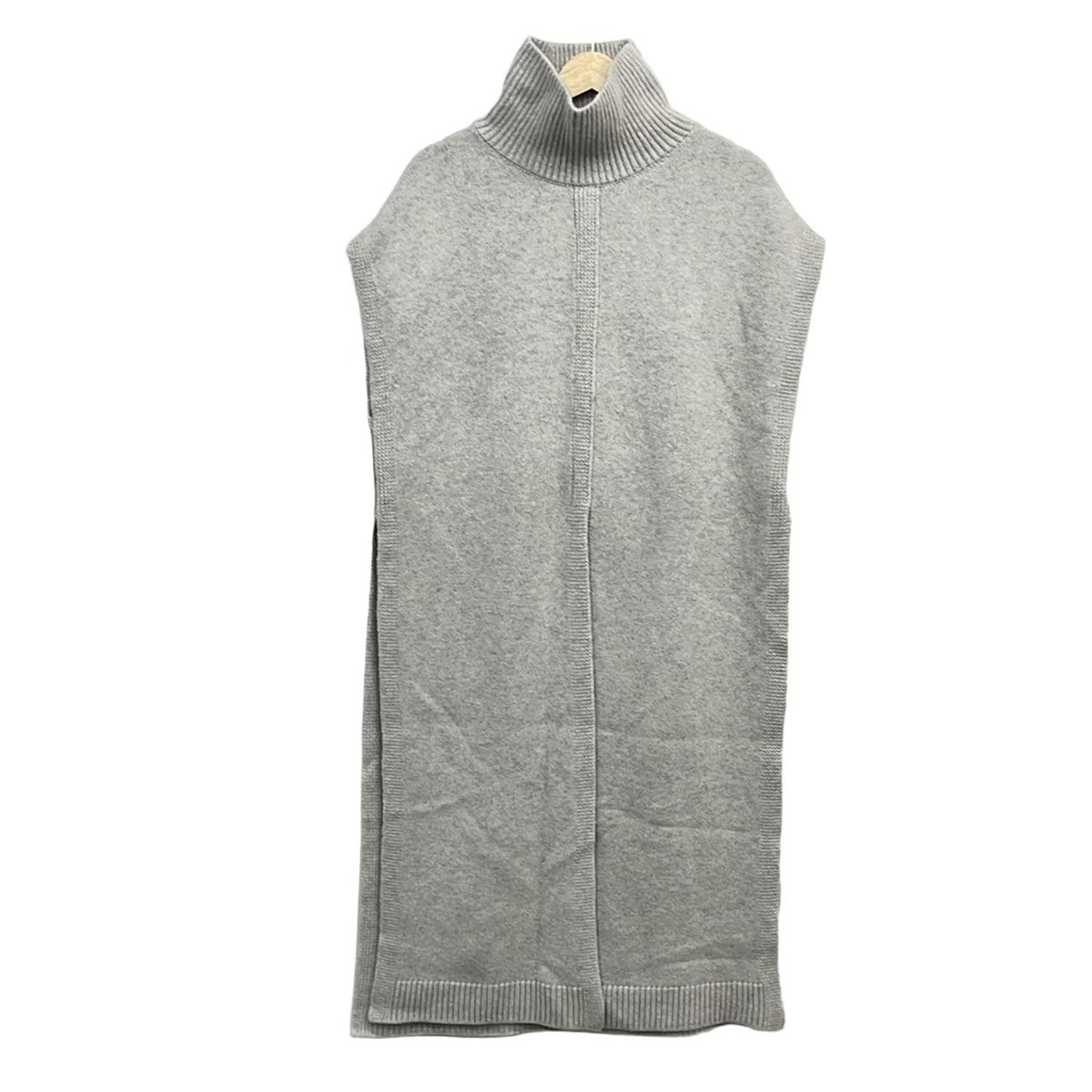 LE PHIL ルフィル ベスト サイズF レディース - ライトグレー ニット ロング丈