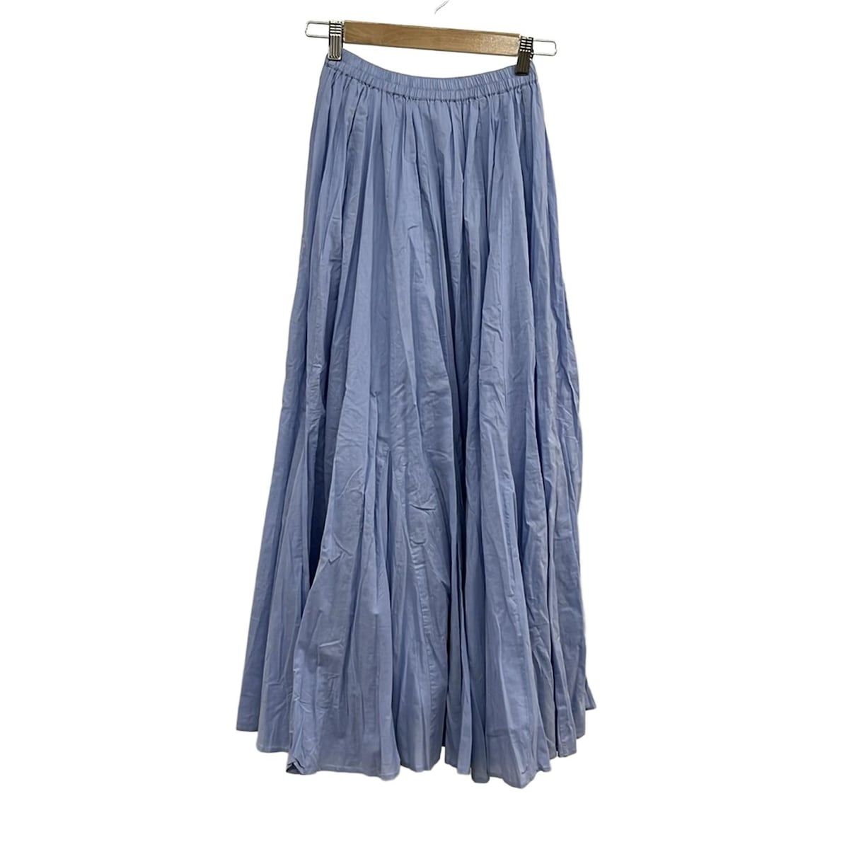 MARIHA マリハ ロングスカート サイズ38 M レディース ブルー マキシ丈 ウエストゴム