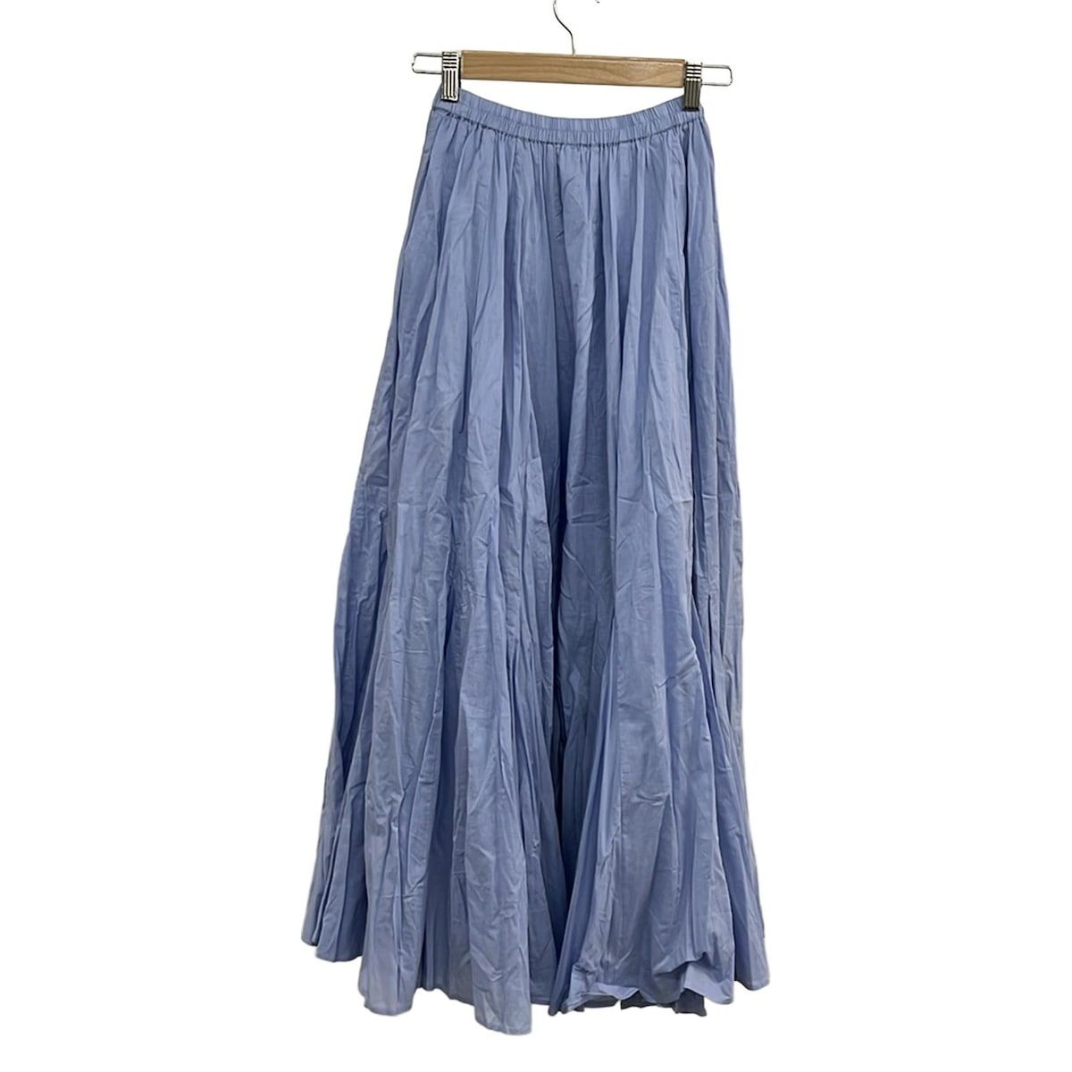 MARIHA マリハ ロングスカート サイズ38 M レディース - ブルー マキシ丈 ウエストゴム