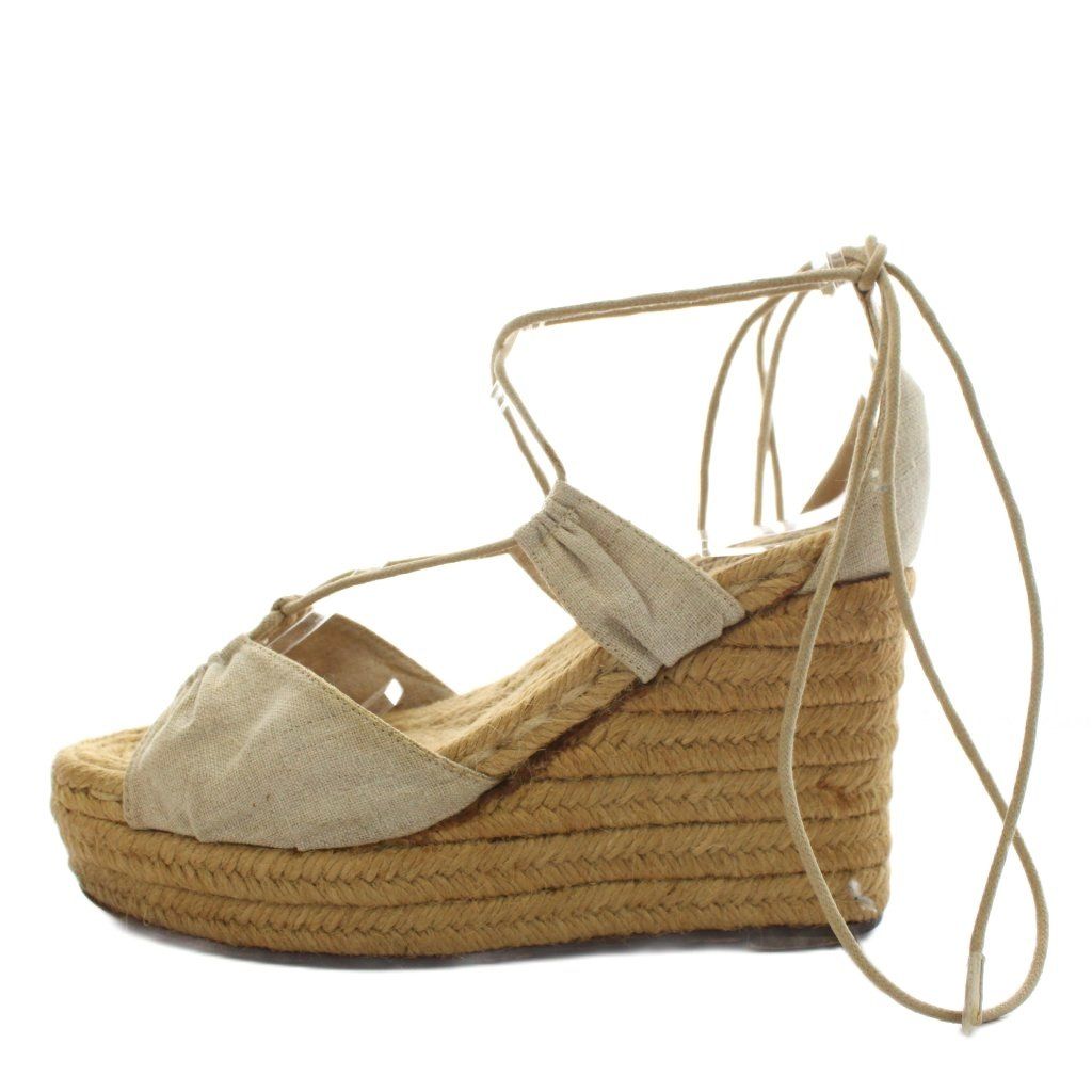 エルメス HERMES サンダル ウェッジソール 35 ベージュ /AN34 - メルカリ