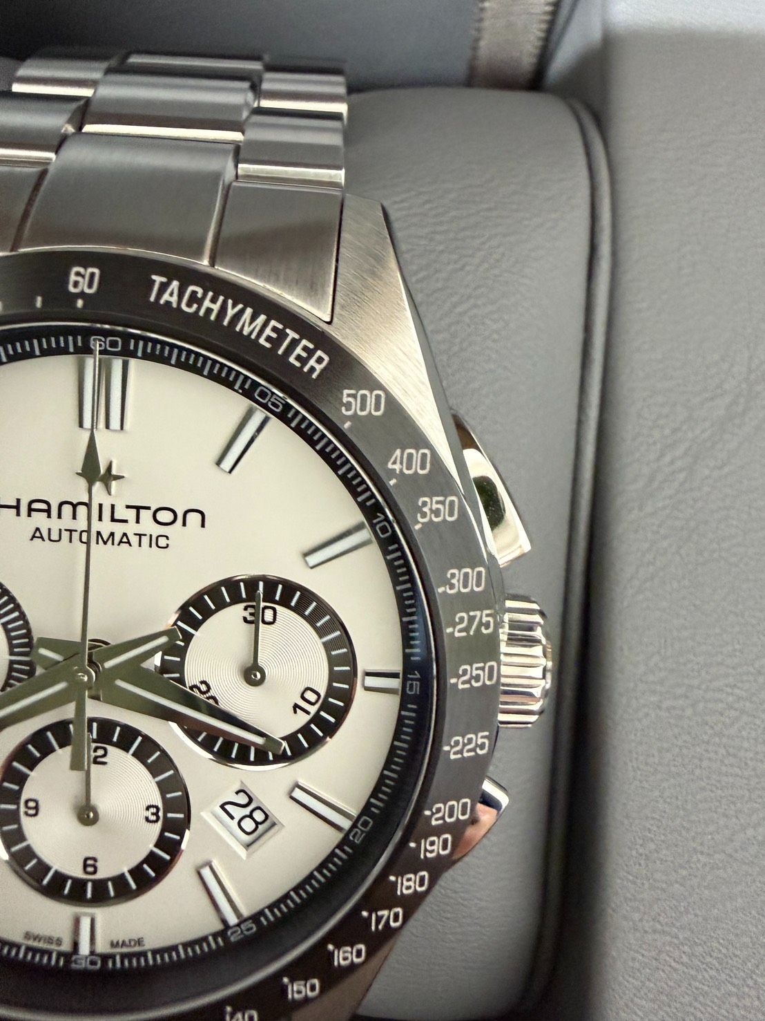 HAMILTON 自動巻き時計 タキメーター付き