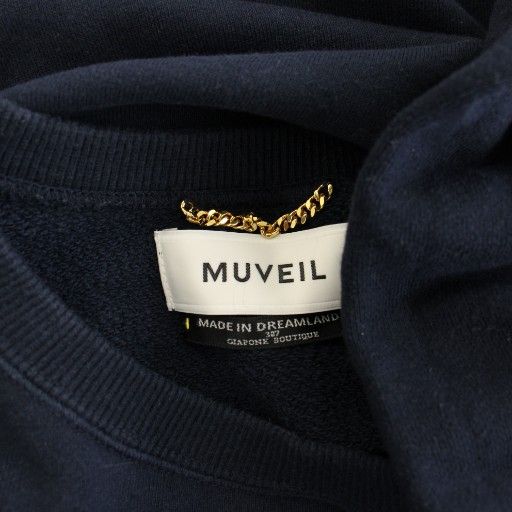 【新品タグ付】muveil ミュベール E.T. トレーナー ミュベール muveil E.T.刺繍トレーナー スウェット 長袖 ボリューム