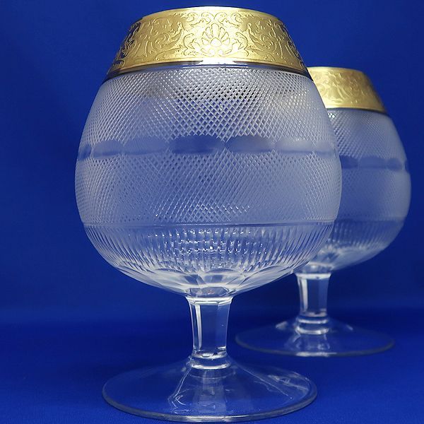 MOSER モーゼル スプレンディッド ブランデーグラス 金彩 ペア ブランデー グラス ワイングラス ペアグラス 王侯貴族 御用達 モーゼル社 SPLENDID