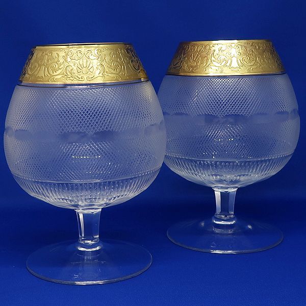 MOSER モーゼル スプレンディッド ブランデーグラス 金彩 ペア ブランデー グラス ワイングラス ペアグラス 王侯貴族 御用達 モーゼル社 SPLENDID