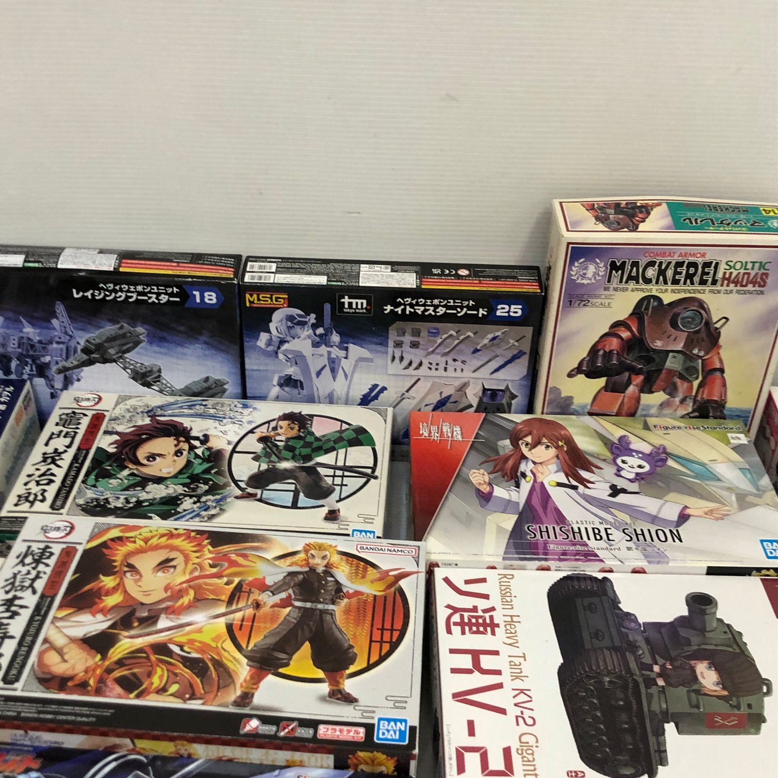 △アニメ プラモデル 鬼滅の刃 ガルパン 他 まとめ 大量 未組み立て