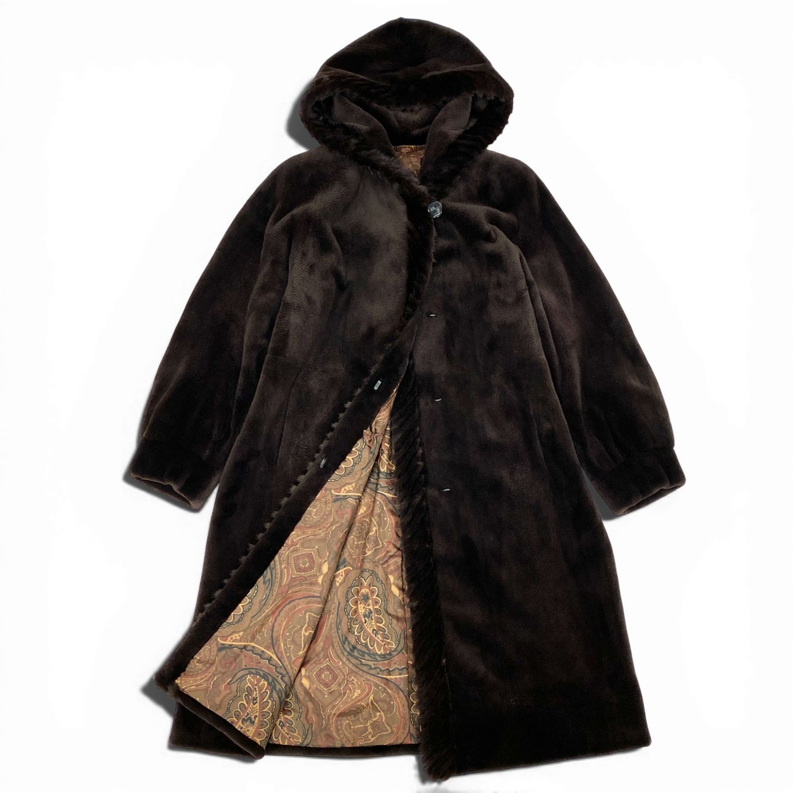 35L19 SAGA MINK サガミンク 銀サガ シェアードミンク フード付き 超