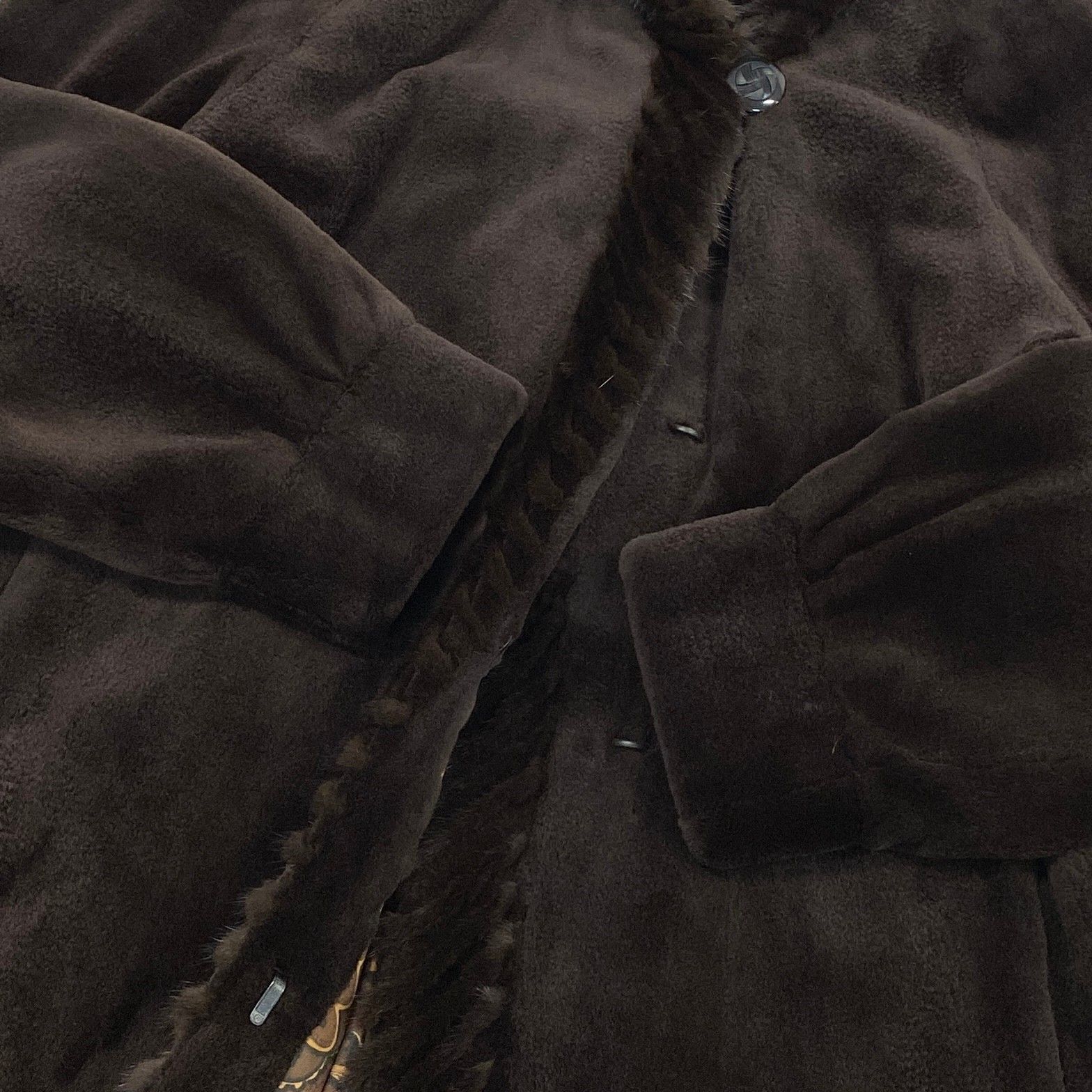 35L19 SAGA MINK サガミンク 銀サガ シェアードミンク フード付き 超