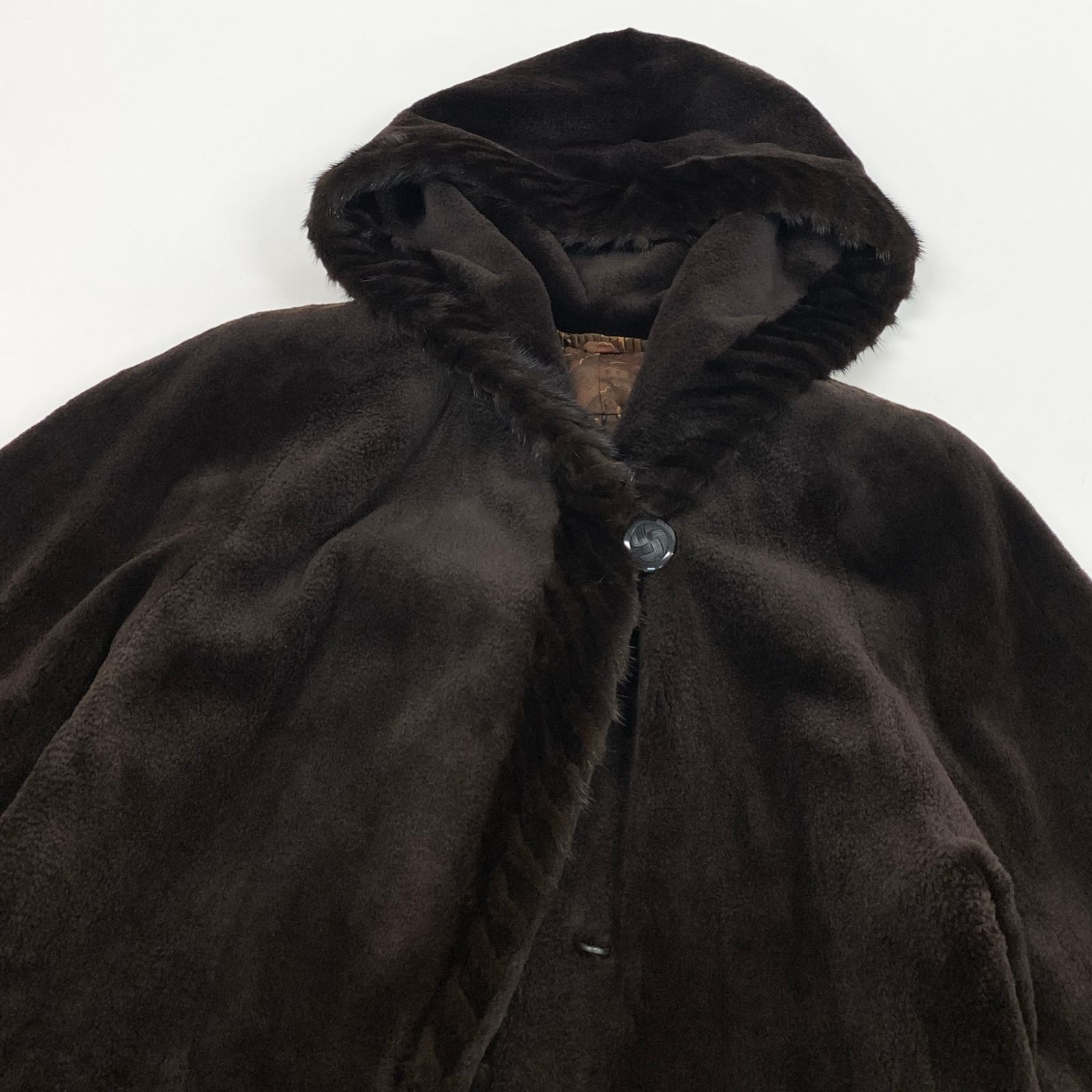 35L19 SAGA MINK サガミンク 銀サガ シェアードミンク フード付き 超