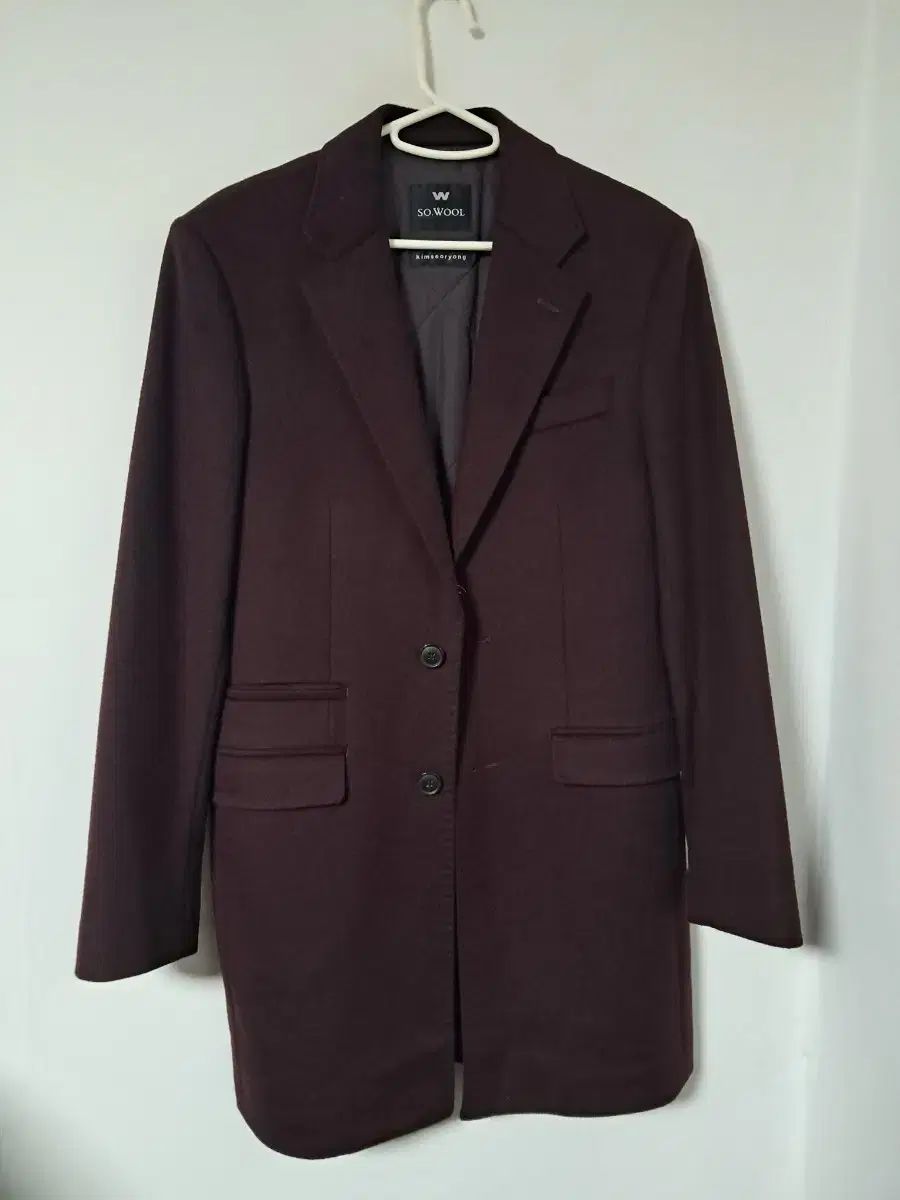 SO WOOL 김서룡 ウール コート バーガンディ 95