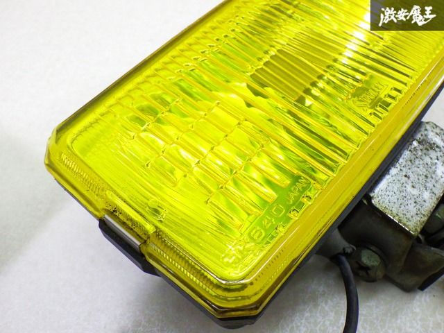 【ストア出品】 MITSUBISHI 三菱 純正 J54 J58 JEEP ジープ 角型 イエロー フォグランプ ランプ 黄色 レンズ 左右 HK640 STANLEY  即納