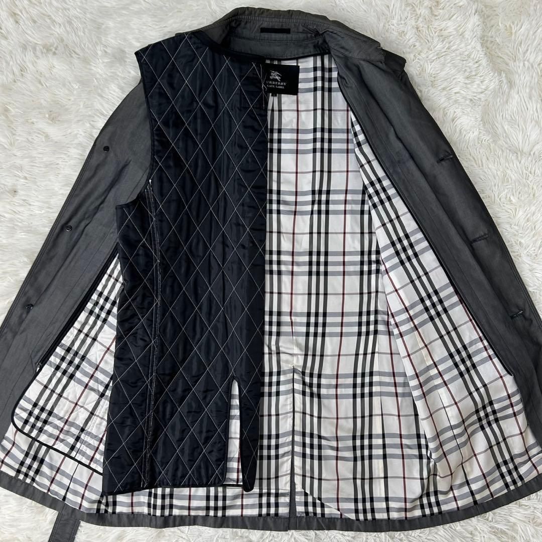 美品/LL】BURBERRY BLACK LABEL バーバリー ブラックレーベル トレンチ