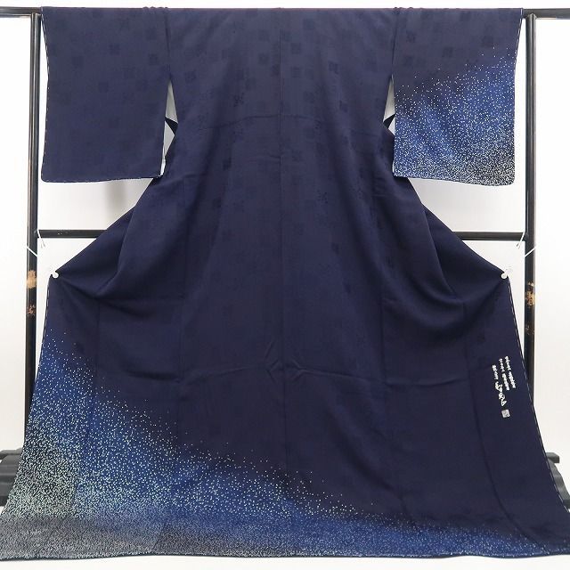 仕付け糸付”星空を纏うように静かに輝く金彩”付下げ 7434