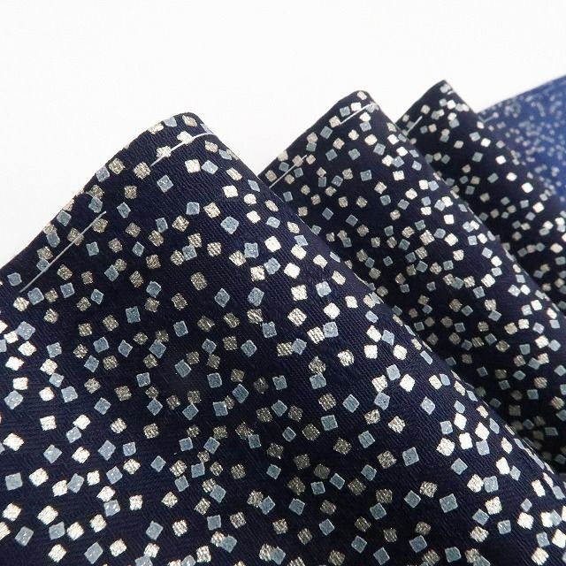 ❁tomihisa❁未着用 藍香房 金彩友禅 和田光正 藍染 着物 正絹 仕付け糸付”星空を纏うように静かに輝く金彩”付下げ 7434