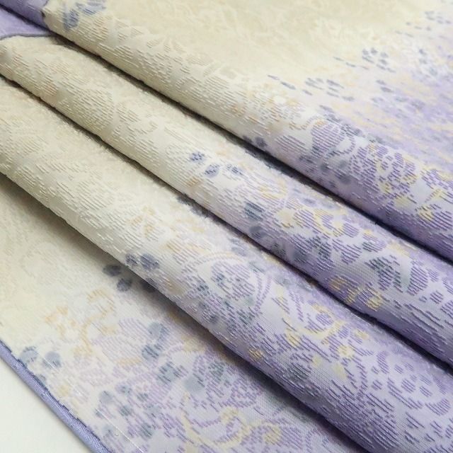 仕付け糸付”ビロードの奥行きが描く優美な大人の装い”お召 7435