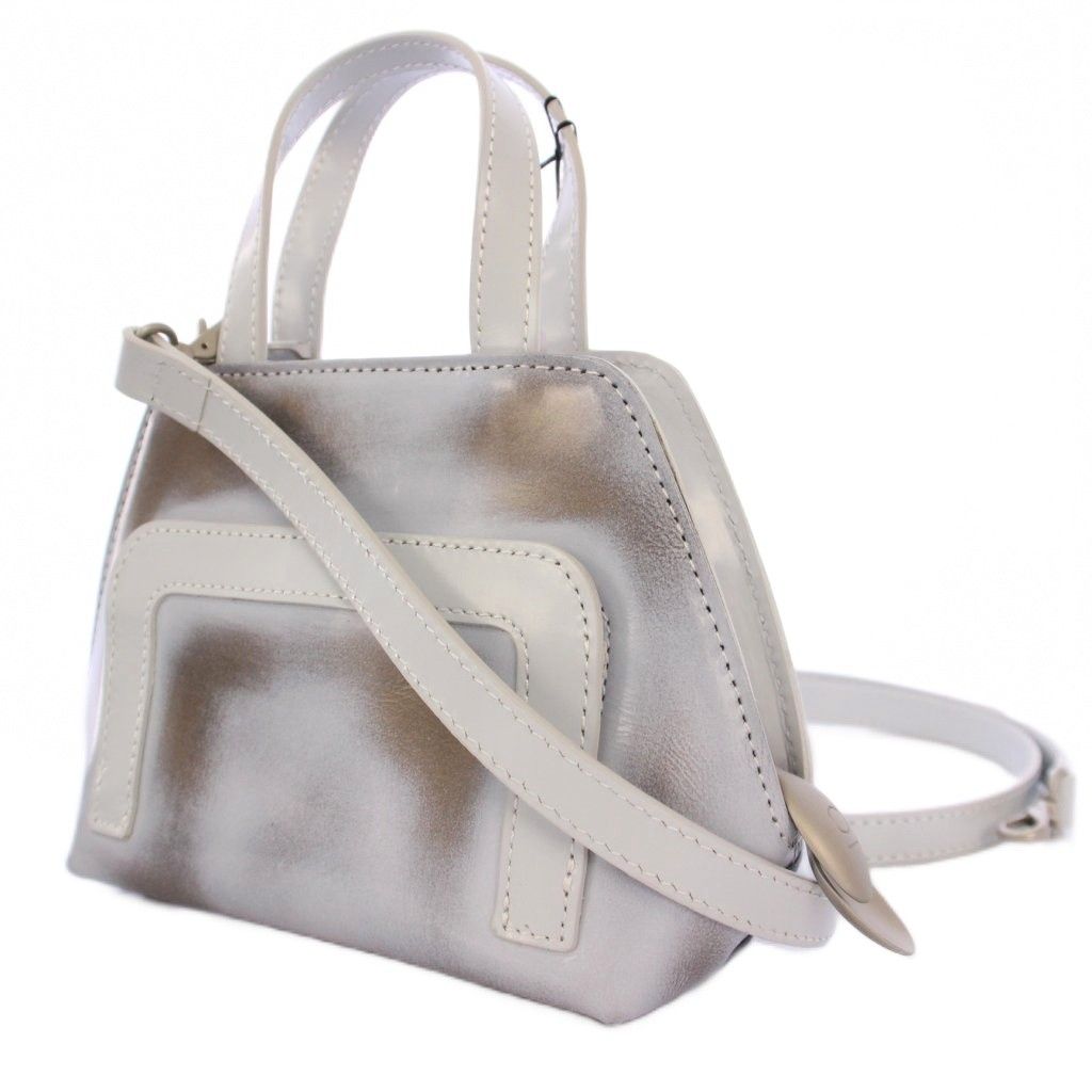 ヒロコハヤシ HIROKO HAYASHI ジェーラ GELA ミニショルダーバッグ ハンドバッグ 2 WAY レザー 水色 709-02527 BM