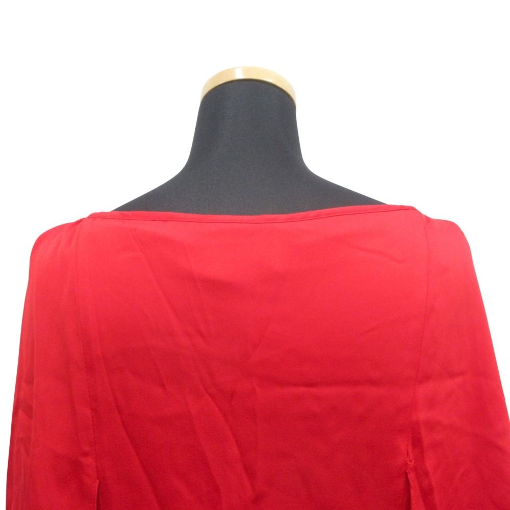 美品 MILLY ミリー シルク フレア ノースリーブ ワンピース ドレス