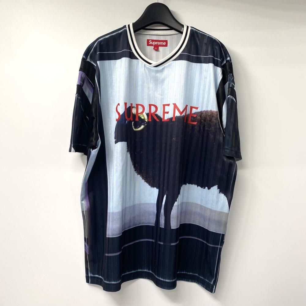 中古】Supreme25SS /Damien Hirst Soccer Jersey サイズL 半袖 ダイ