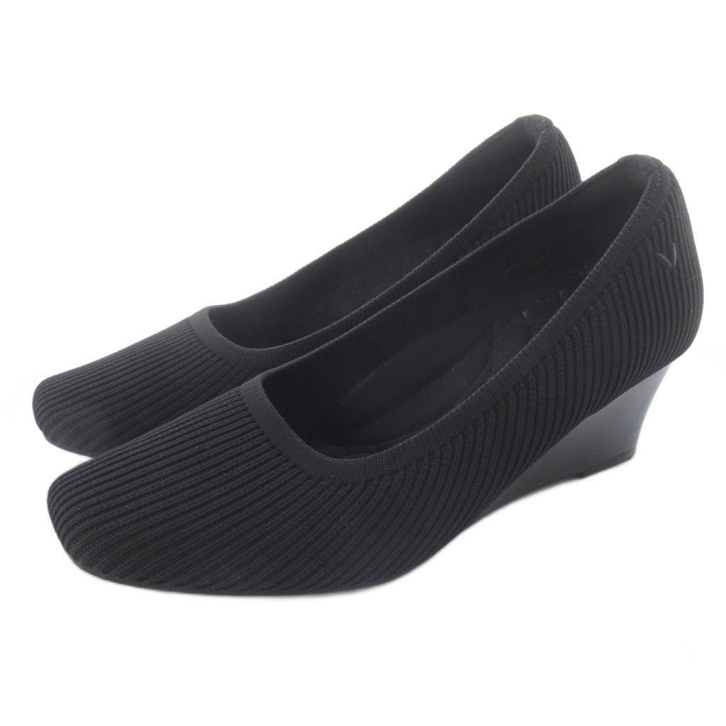 VIVAIA ビバイア ウェッジソール パンプス スクエアトゥ 36 黒 - メルカリ VIVAIA ビバイア ウェッジソール パンプス スクエアトゥ 36 黒 - メルカリ