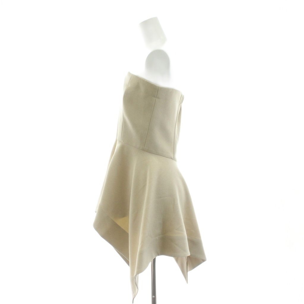 シーニュ Cygne ペプラムビスチェ mico ベアトップ チューブトップ チュニック カットソー 1 ベージュ CY 2511-02-023 KU