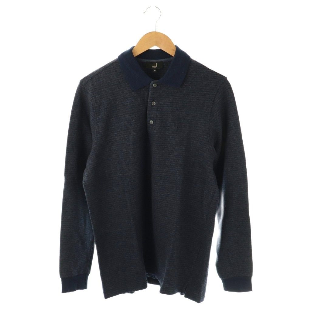 228○ dunhill 長袖ポロシャツ ネイビー L タグ付き 新品 228○ dunhill 長袖ポロシャツ ネイビー L タグ付き 新品 228