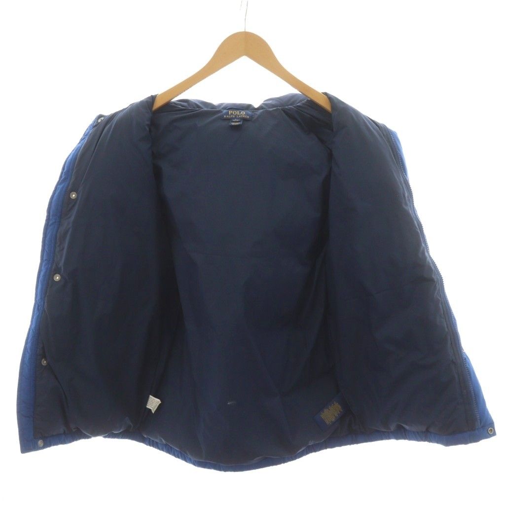  ポロ ラルフローレン POLO RALPH LAUREN ダウンジャケット フード アウター L 14-16 青 ブルー AN 64 その他 ジャケット ブルゾン