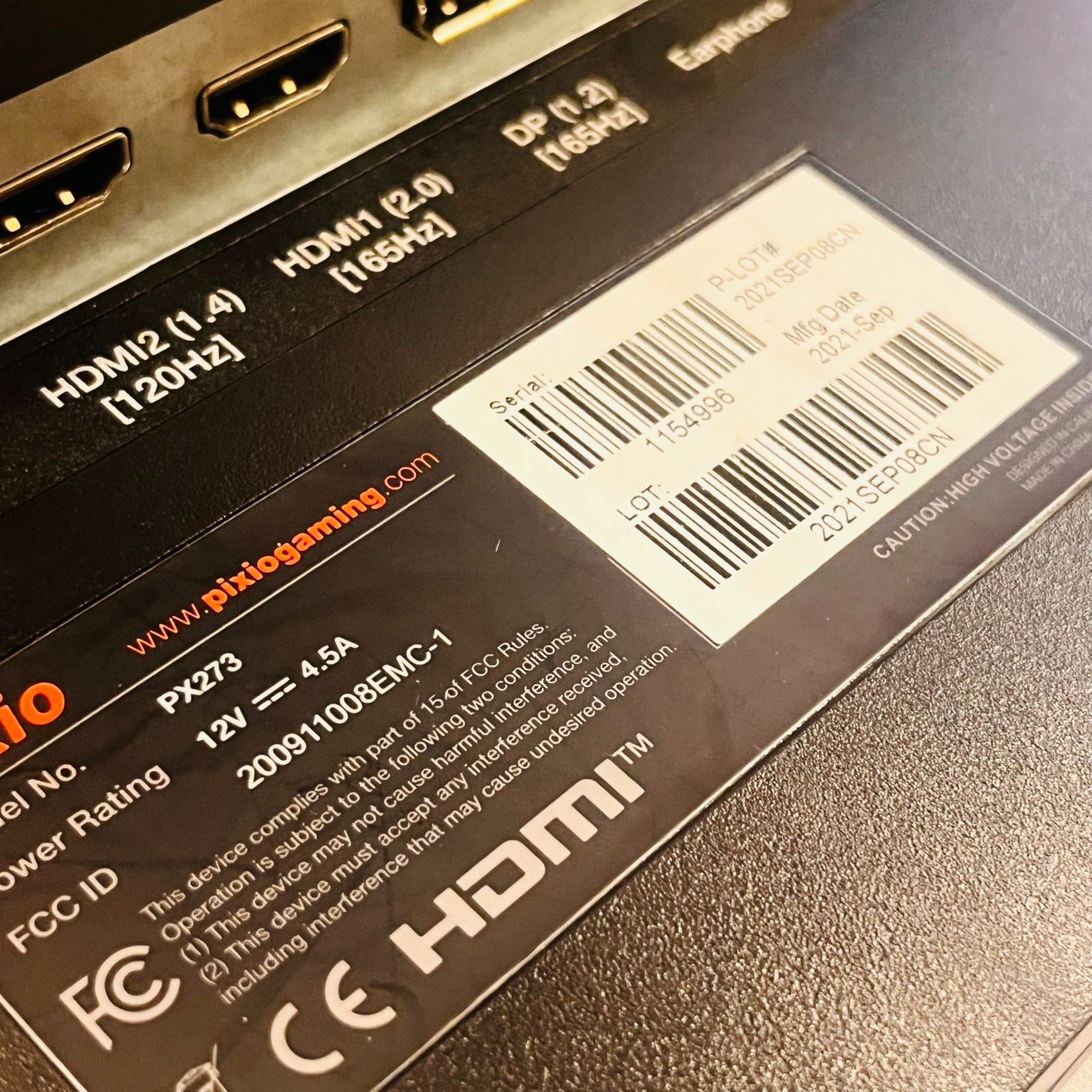 Pixio PX273 ゲーミングモニター 27インチ No2910 PX273 Pixio 27インチ ゲーミングモニター165Hz シンプルで安価! PX273のレビュー!欲しい機能が全てそろったエントリー向け
