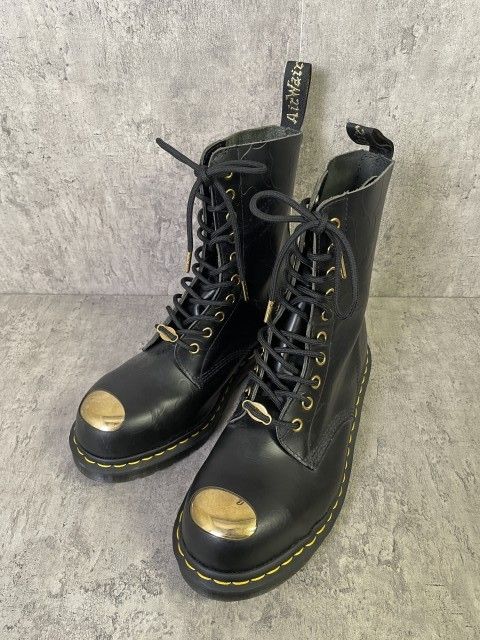 DR. MARTENS ﾄﾞｸﾀｰﾏｰﾁﾝ ﾌﾞｰﾂ 10ﾎｰﾙ A BATHING APE ｱ ﾍﾞｲｼﾝｸﾞ ｴｲﾌﾟ BAPE ﾍﾞｲﾌﾟ ﾌﾞﾗｯｸ UK 7