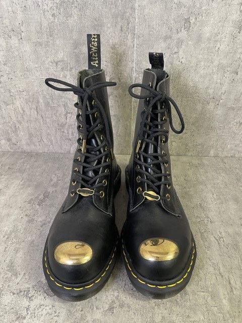 DR. MARTENS ﾄﾞｸﾀｰﾏｰﾁﾝ ﾌﾞｰﾂ 10ﾎｰﾙ A BATHING APE ｱ ﾍﾞｲｼﾝｸﾞ ｴｲﾌﾟ BAPE ﾍﾞｲﾌﾟ ﾌﾞﾗｯｸ UK 7