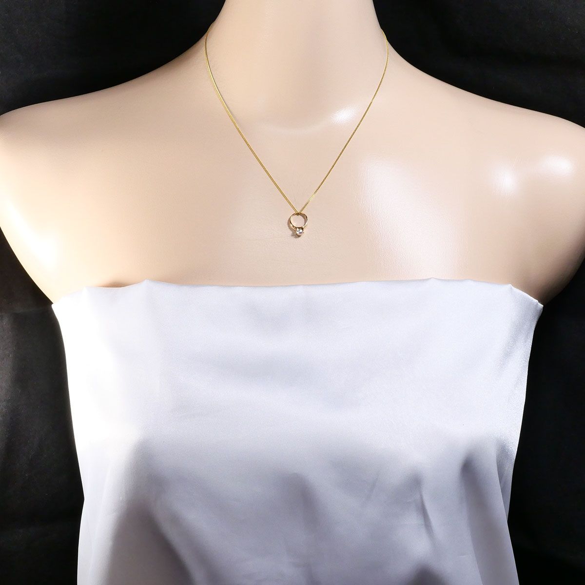  K 18 YG ネックレス パール 真珠 総重量約1.9 g 約40 cm ネックレス アクセサリー