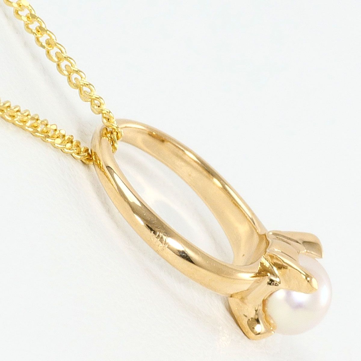 K 18 YG ネックレス パール 真珠 総重量約1.9 g 約40 cm