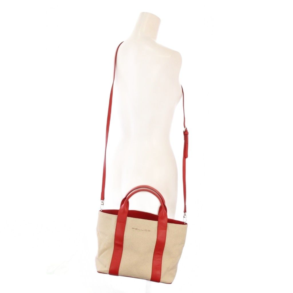 ペリーコ PELLICO 2WAY ハンドバッグ ショルダーバッグ キャンバス