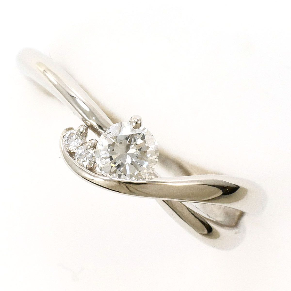 PT900/プラチナ リング・指輪 10号 ダイヤモンド 0.225ct ダイヤモンド