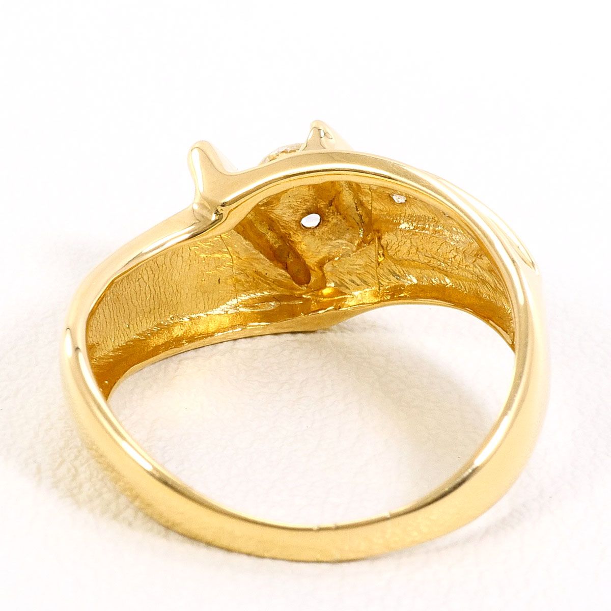 K18YG リング・指輪 10号 ダイヤモンド 0.200ct ダイヤモンド 0.02ct