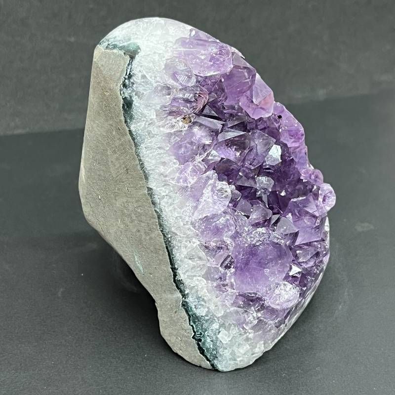 179:高品質アメジストクラスター 472g 原石 天然石 パワーストーン