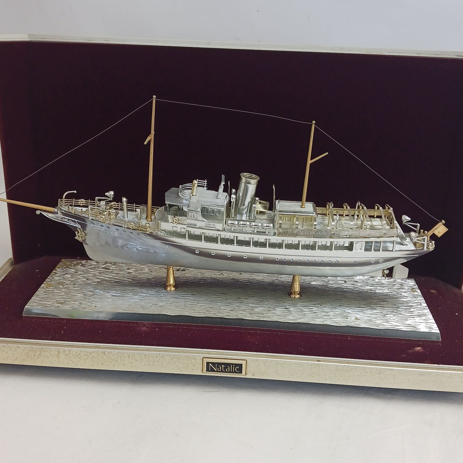 アンティーク品】帆船模型 ナタリー号 Natalie 非売品 昭和レトロ 1937