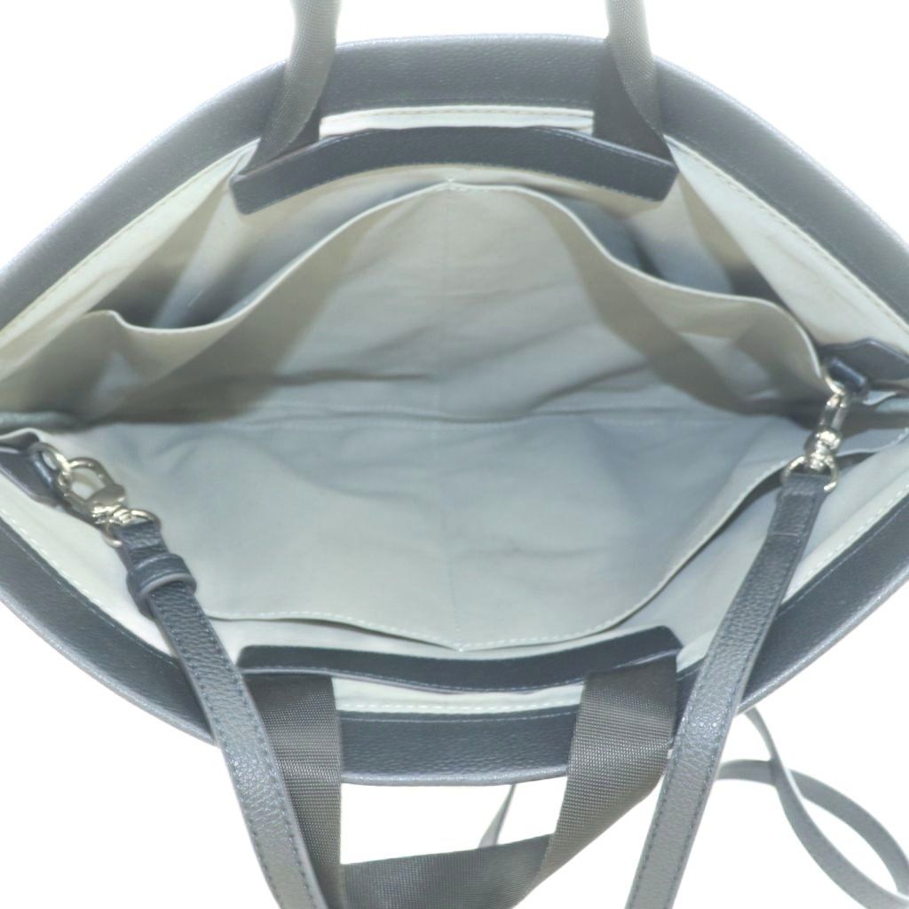 ソージュ SOEJU 3 WAY ショルダーバッグ トートバッグ クラッチバッグ フェイクレザー ネイビー 紺色 MI 軽アウター レイヤード