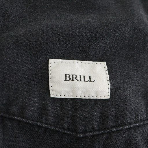 ブリル BRILL デニムジャケット ジージャン Gジャン 38 黒 ブラック
