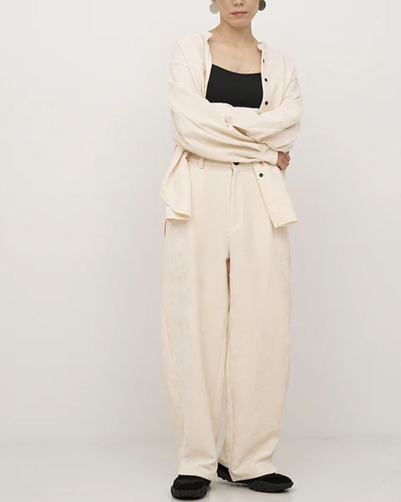 YENN イエン MOLE TWILL CURVE PT モールツイルカーブパンツ y 254-31128