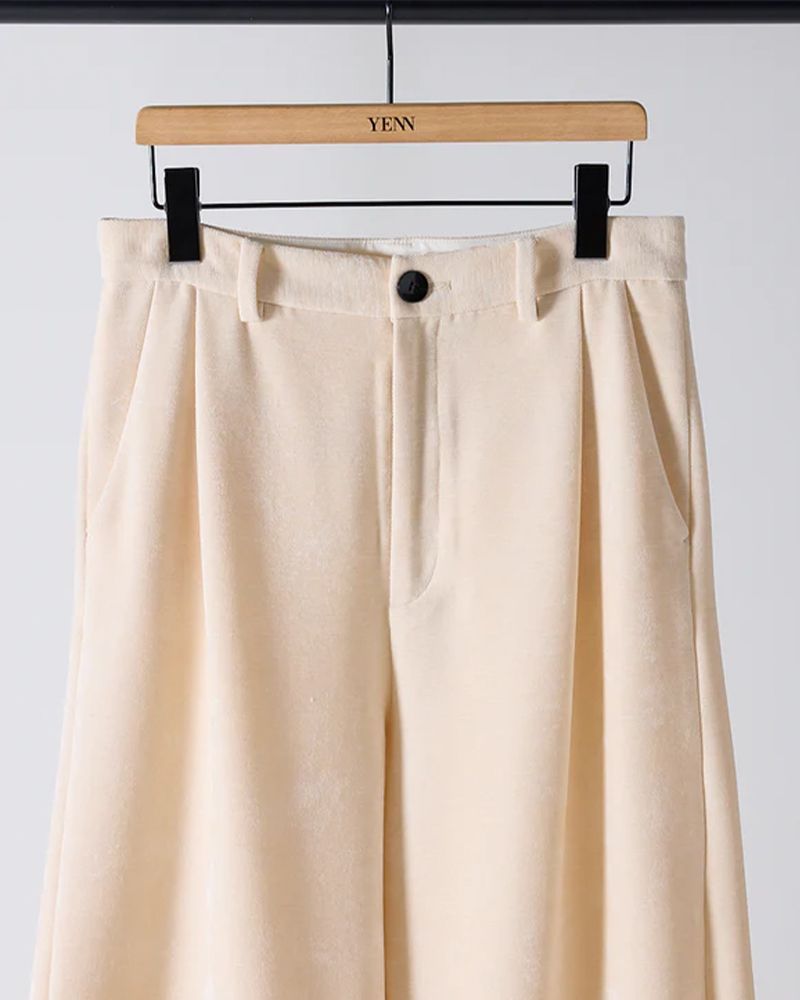  YENN イエン MOLE TWILL CURVE PT モールツイルカーブパンツ y 254 31128 ワイドパンツ イージーパンツ パンツ