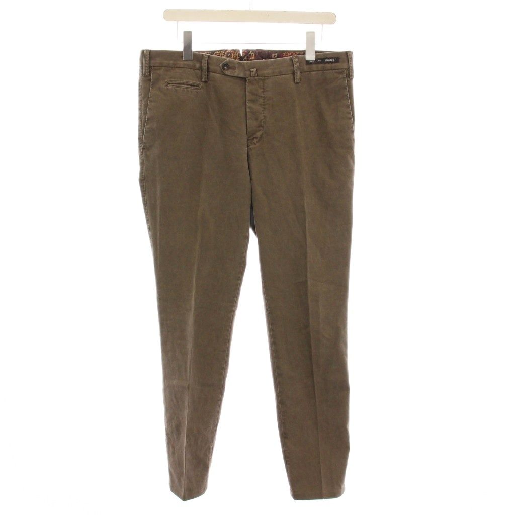ピーティーゼロウーノ PT 01 ビームスエフ BEAMS F FIT パンツ ストレッチ 52 ブラウン YM