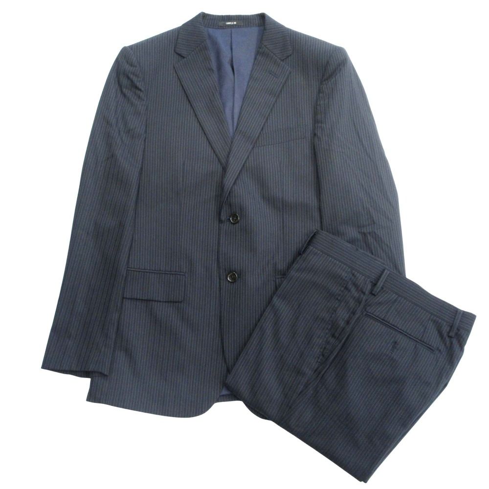 美品 COMME CA ISM コムサイズム スーツ セットアップ ストライプ