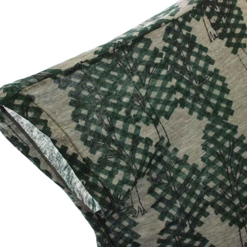 ミナペルホネン mina perhonen north forest 半袖 カットソー Vネック