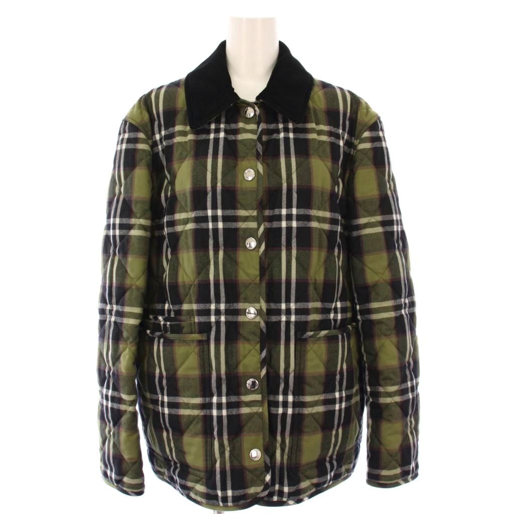 バーバリー ロンドン LONDON ステン ジャケット キルティング チェック M カーキ 8055437 KH