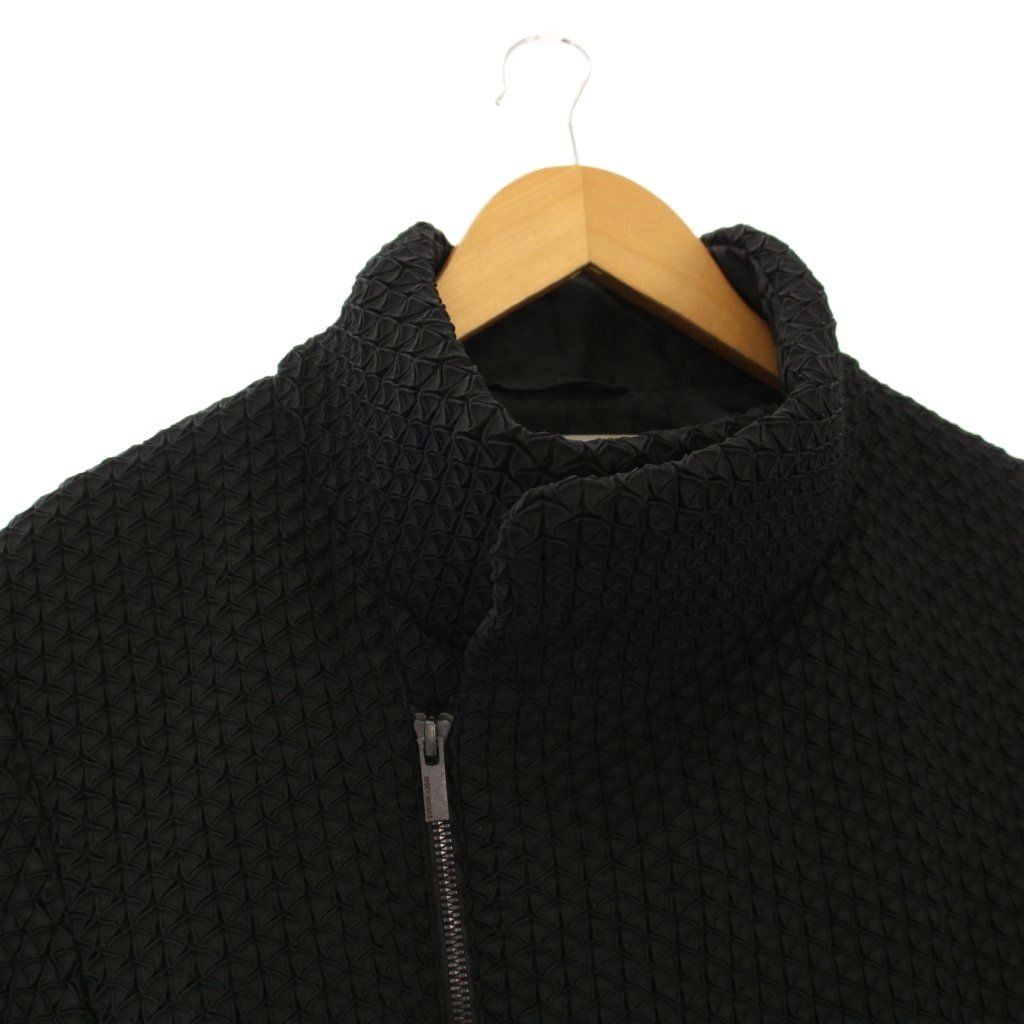 イッセイミヤケ ISSEY MIYAKE 3D スチーム ストレッチ スタンドカラー