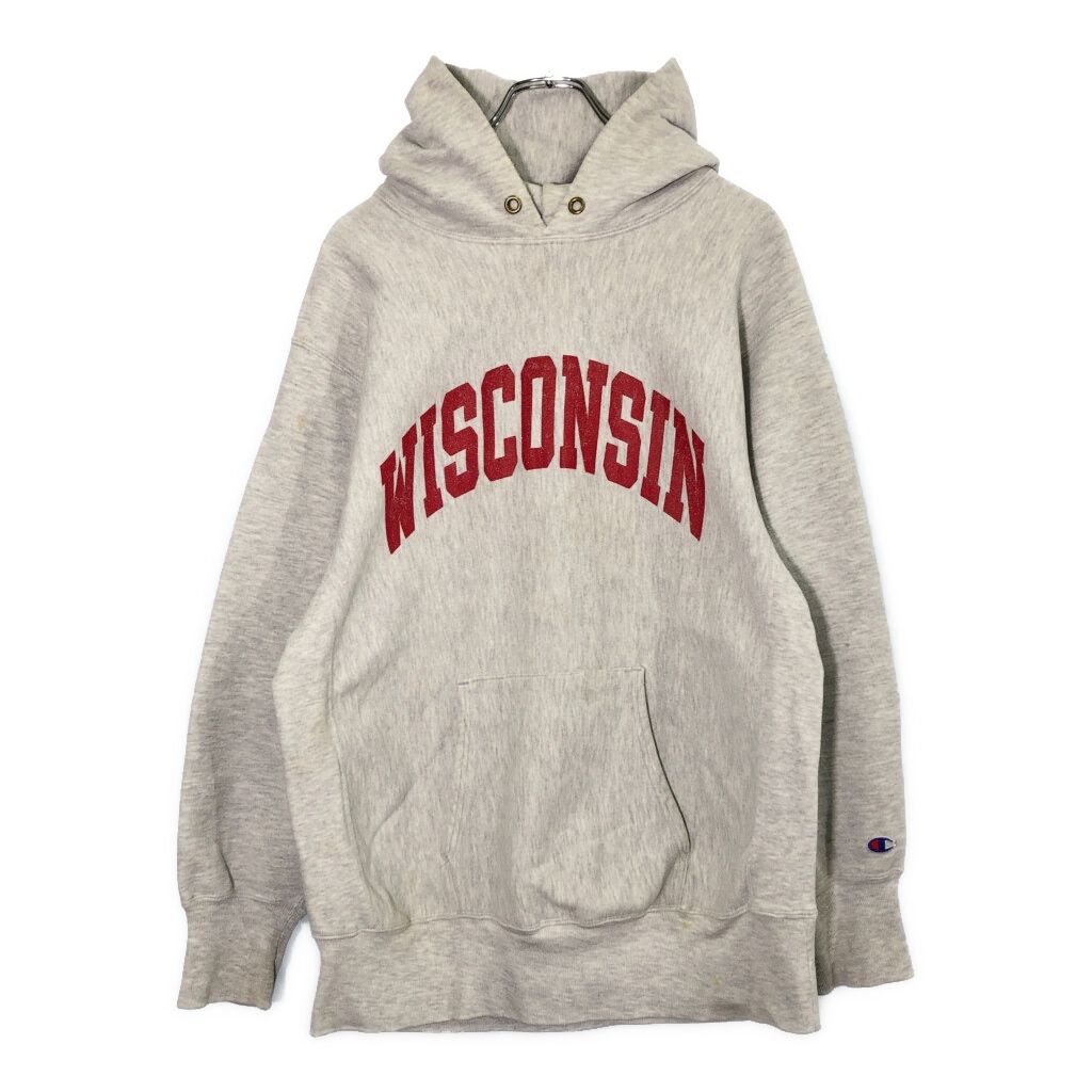 90年代 Champion チャンピオン REVERSE WEAVE リバースウィーブ スウェットパーカー グレー メンズ XL 古着 V 9243