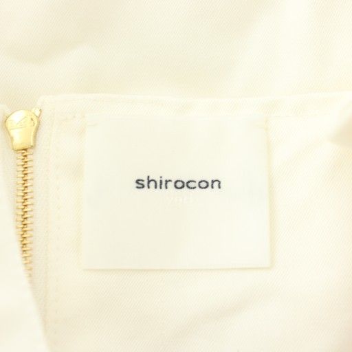 yori ヨリ　shiroconサボンワンピース 36 ホワイト　ノースリーブ yori ヨリ shiroconサボンワンピース 36 ホワイト ノースリーブ yori