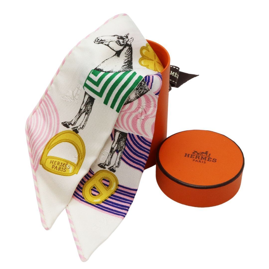 HERMES【エルメス】 ツイリー ガルドローブポップ ブラン/マルチカラー