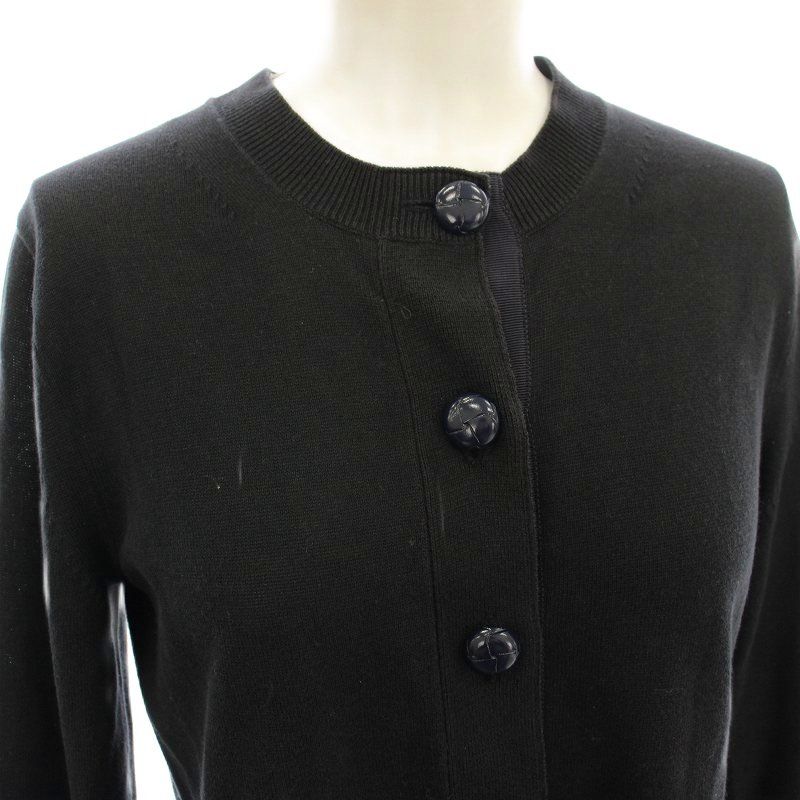 サカイラック sacai luck ペプラム ニット カーディガン 長袖 2 黒