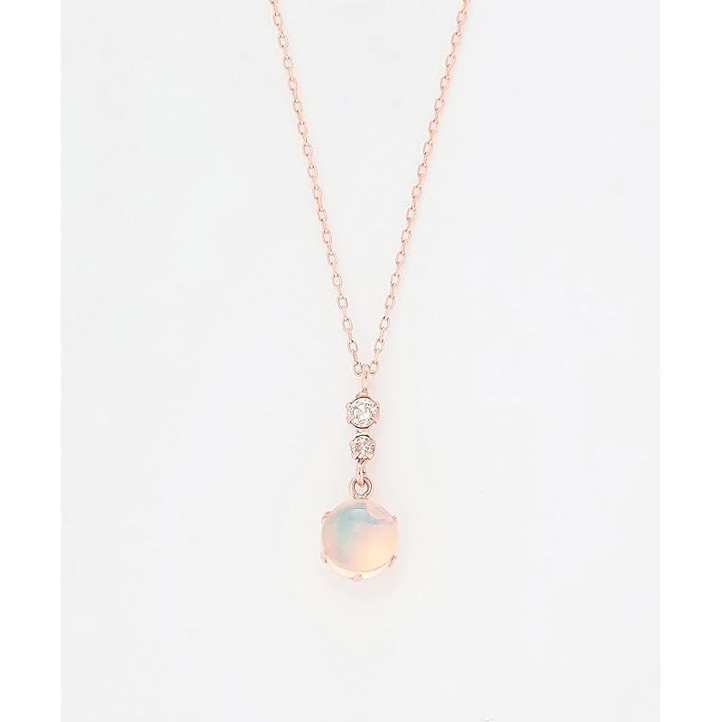 ブルーム WEB 誕生石 K 10 ピンクゴールド オパール ネックレス 0452-6450-0019-0000