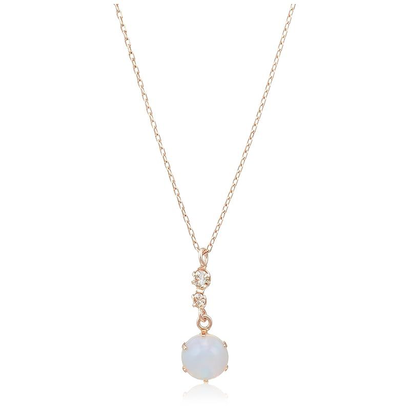 ブルーム WEB 誕生石 K 10 ピンクゴールド オパール ネックレス 0452-6450-0019-0000